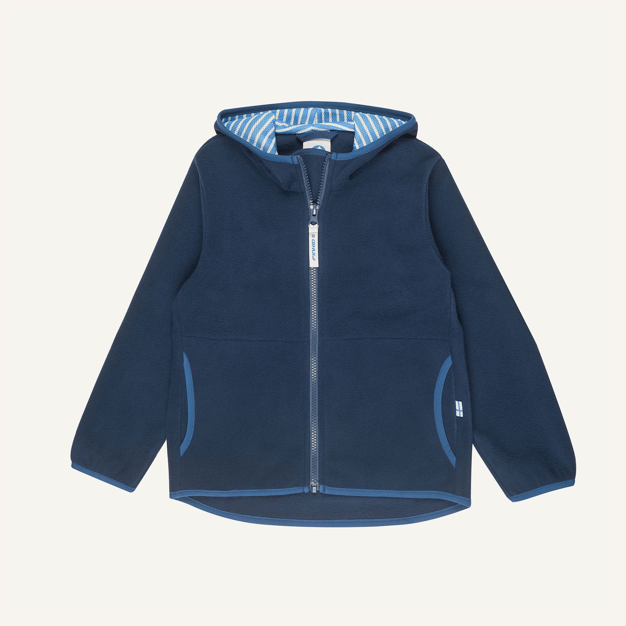 finkid-husky-paukku-fleecejacke-zip-in-navy-denim image 4