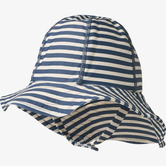 wheat-uv-sun-hat-bora-sonnenhut-blue-stripe-upf-40 image 1
