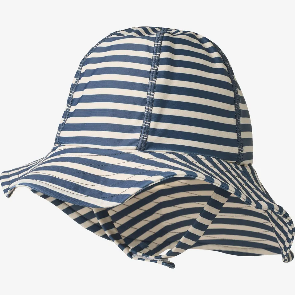 wheat-uv-sun-hat-bora-sonnenhut-blue-stripe-upf-40 image 1