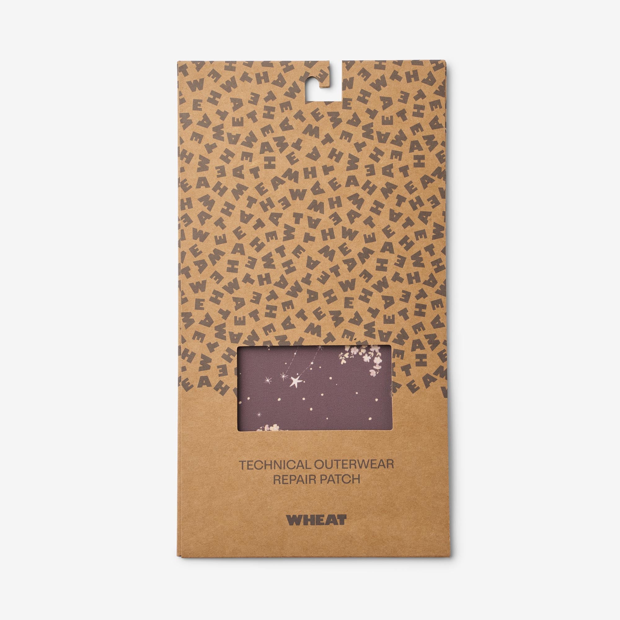 wheat-iron-on-patches-plum-truffle-stars-outdoor-flicken image 1