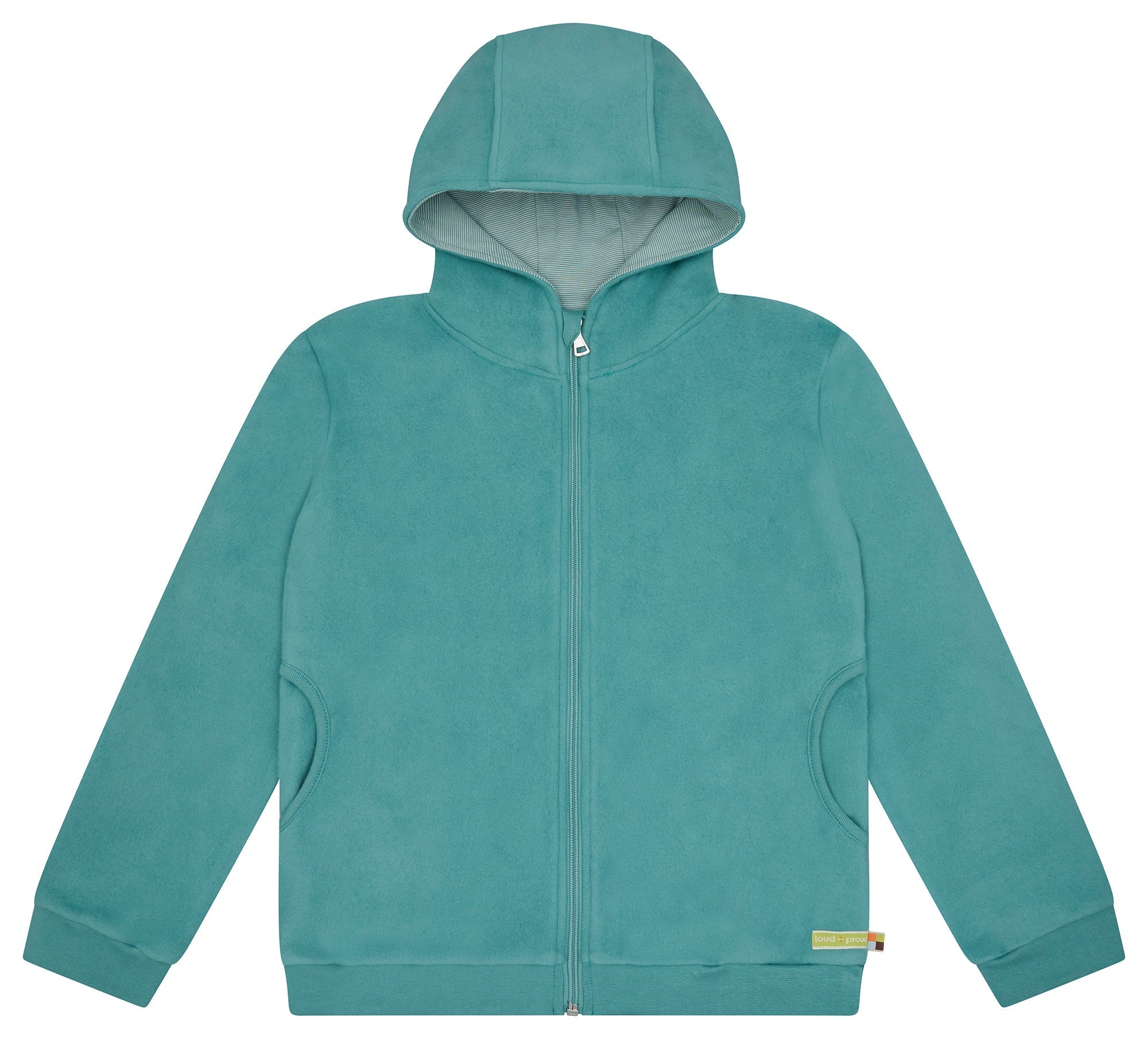 loud-proud-classics-baumwoll-fleece-jacke-curry-warm image 7