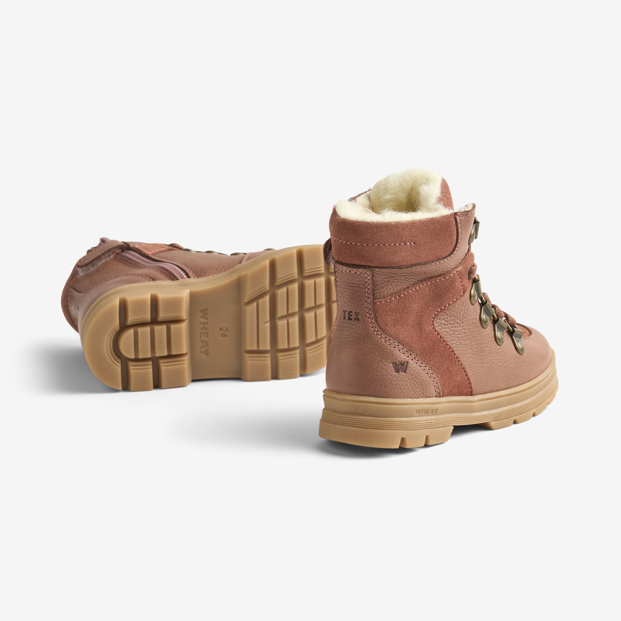 wheat-toni-hiker-tex-winterstiefel-dusty-rouge-wolle image 2