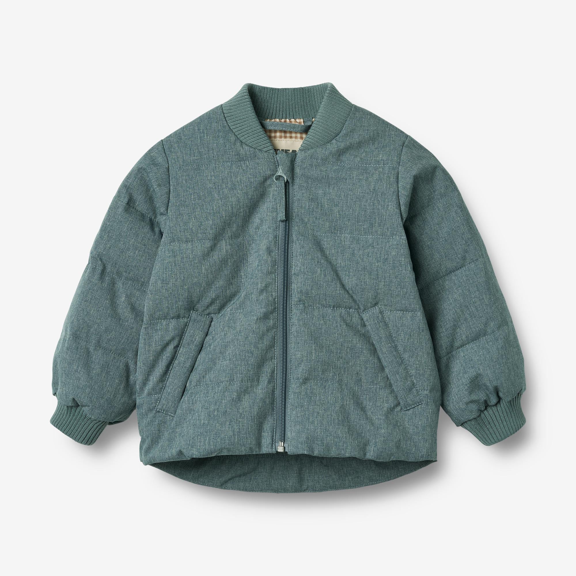 wheat-malo-puffer-jacke-navy-melange-wasserabweisend image 1