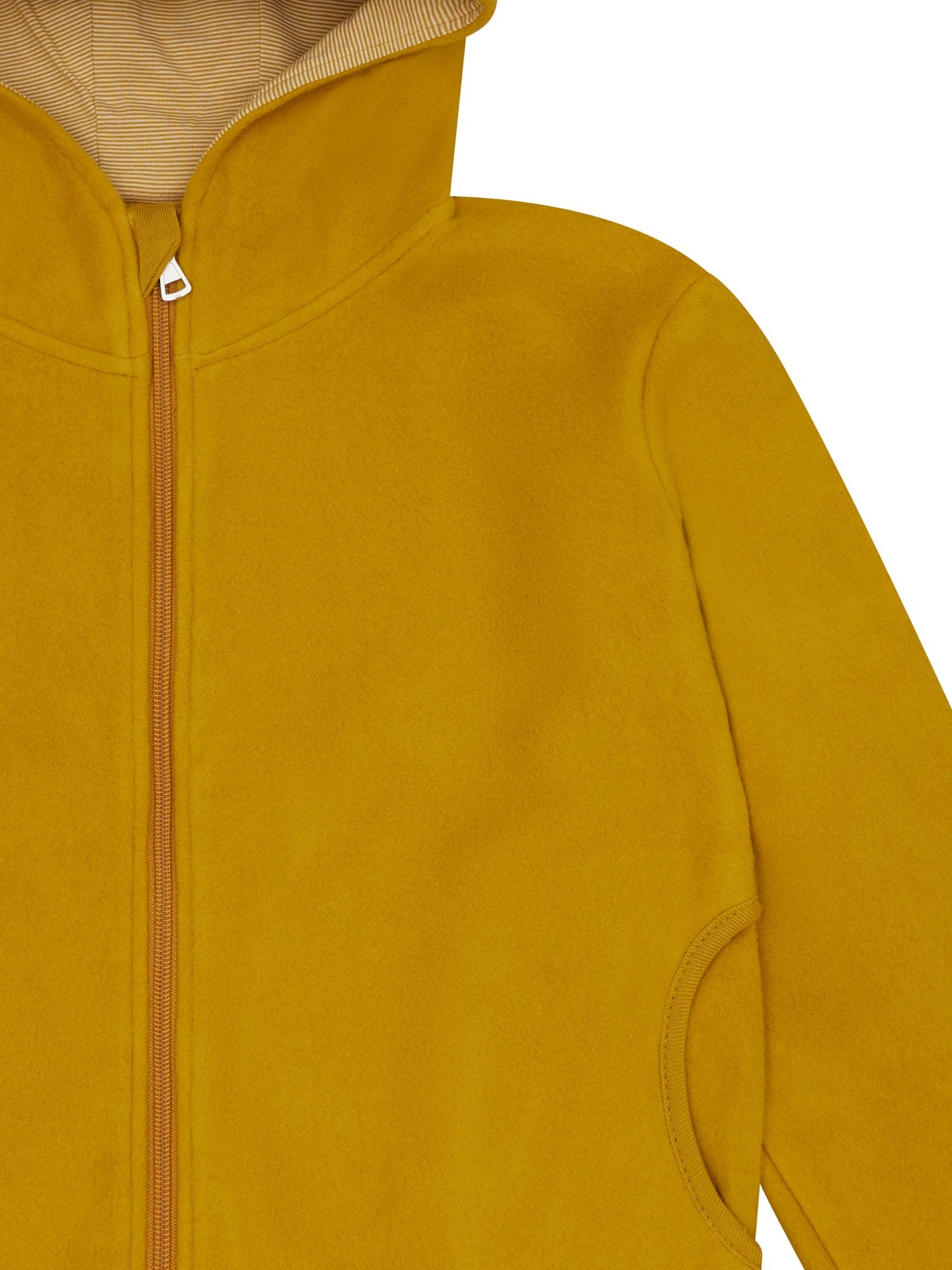 loud-proud-classics-baumwoll-fleece-jacke-curry-warm image 3