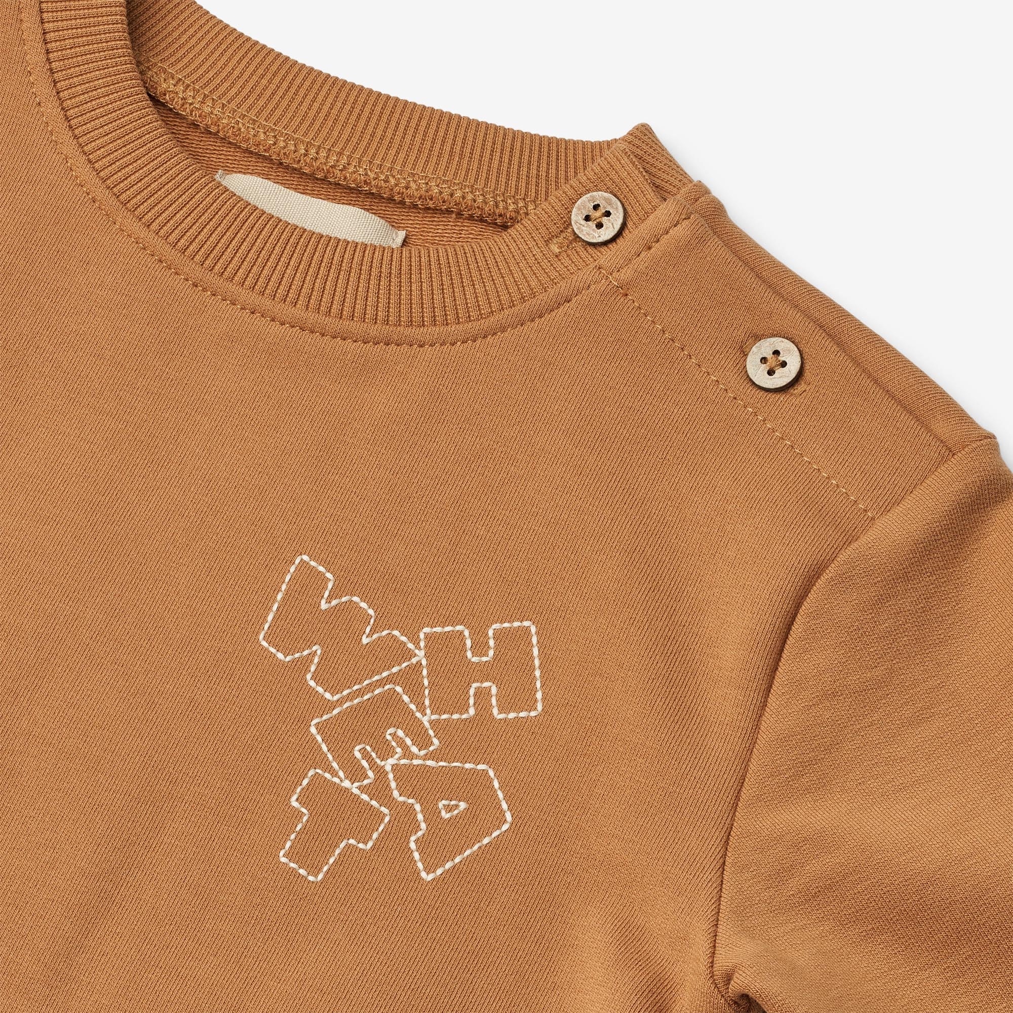 wheat-sweatshirt-willi-baby-pullover-almond-bio-baumwolle image 3
