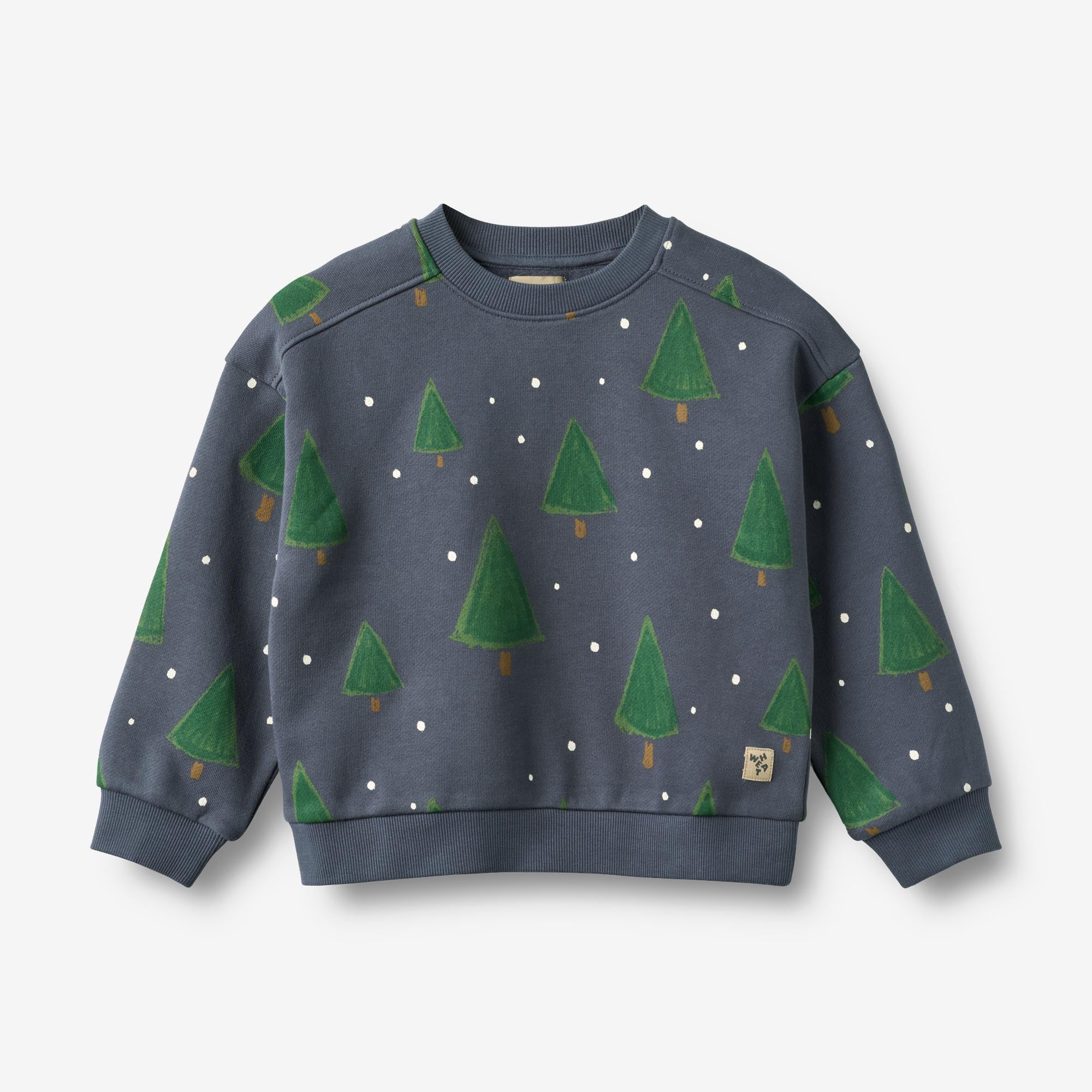 wheat-clothing-sandro-sweatshirt-greyblue-holiday-bio-baumwolle image 1