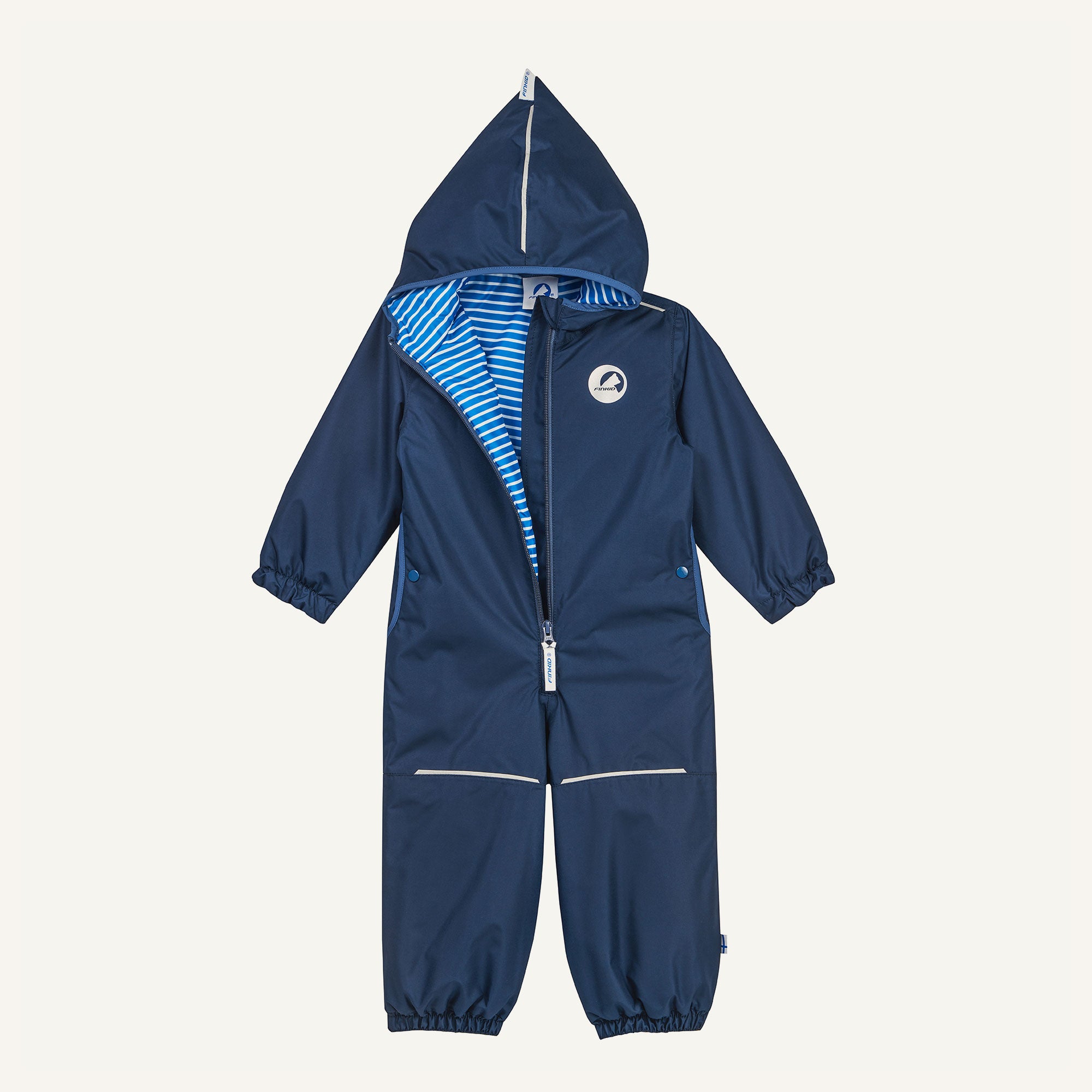 finkid-husky-pikkumini-overall-navy-wasserfest-wattiert image 2