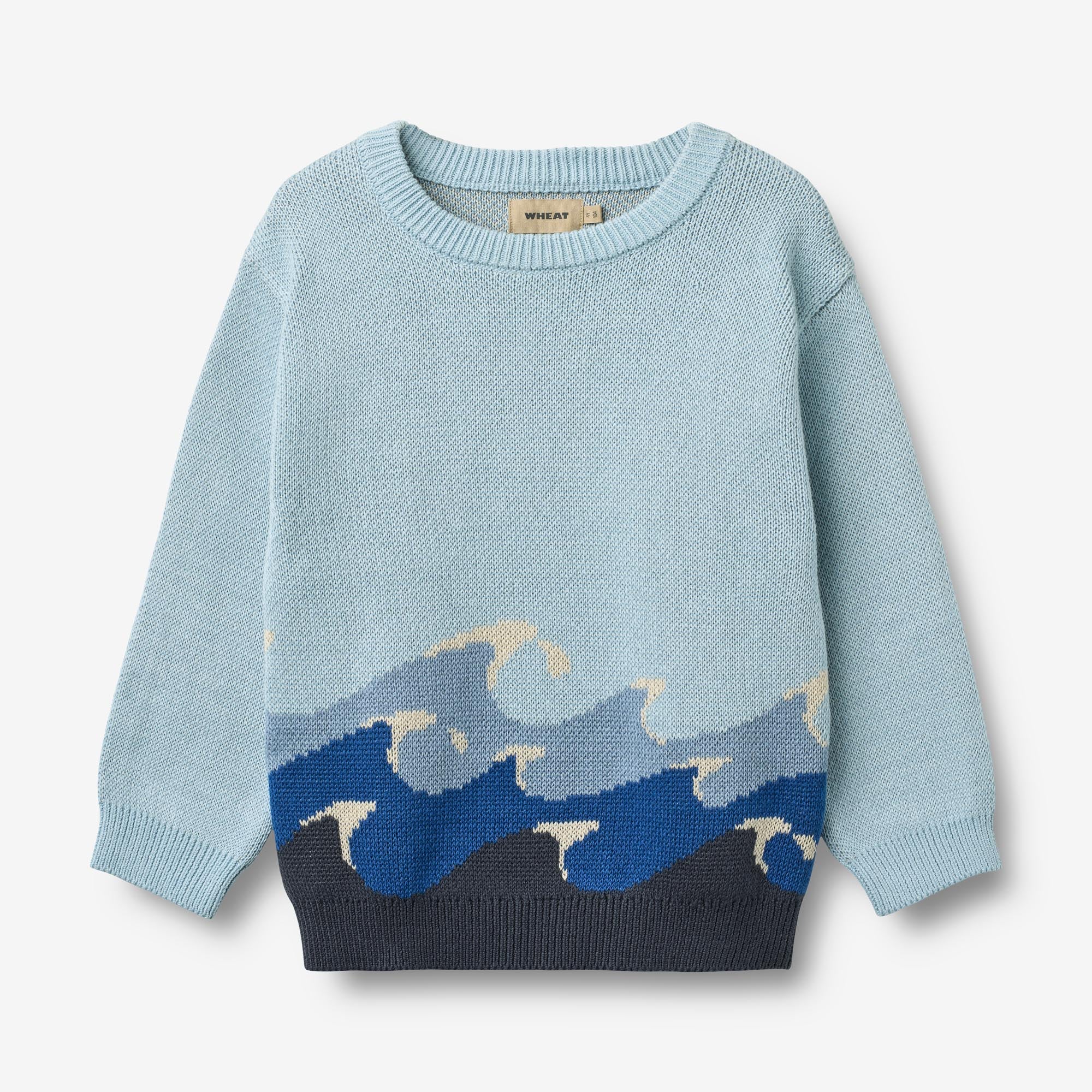 wheat-knud-strickpullover-summer-sky-bio-baumwolle image 1