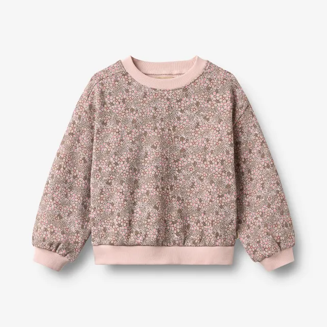 wheat-lia-sweatshirt-rose-brown-flowers-bio image 1