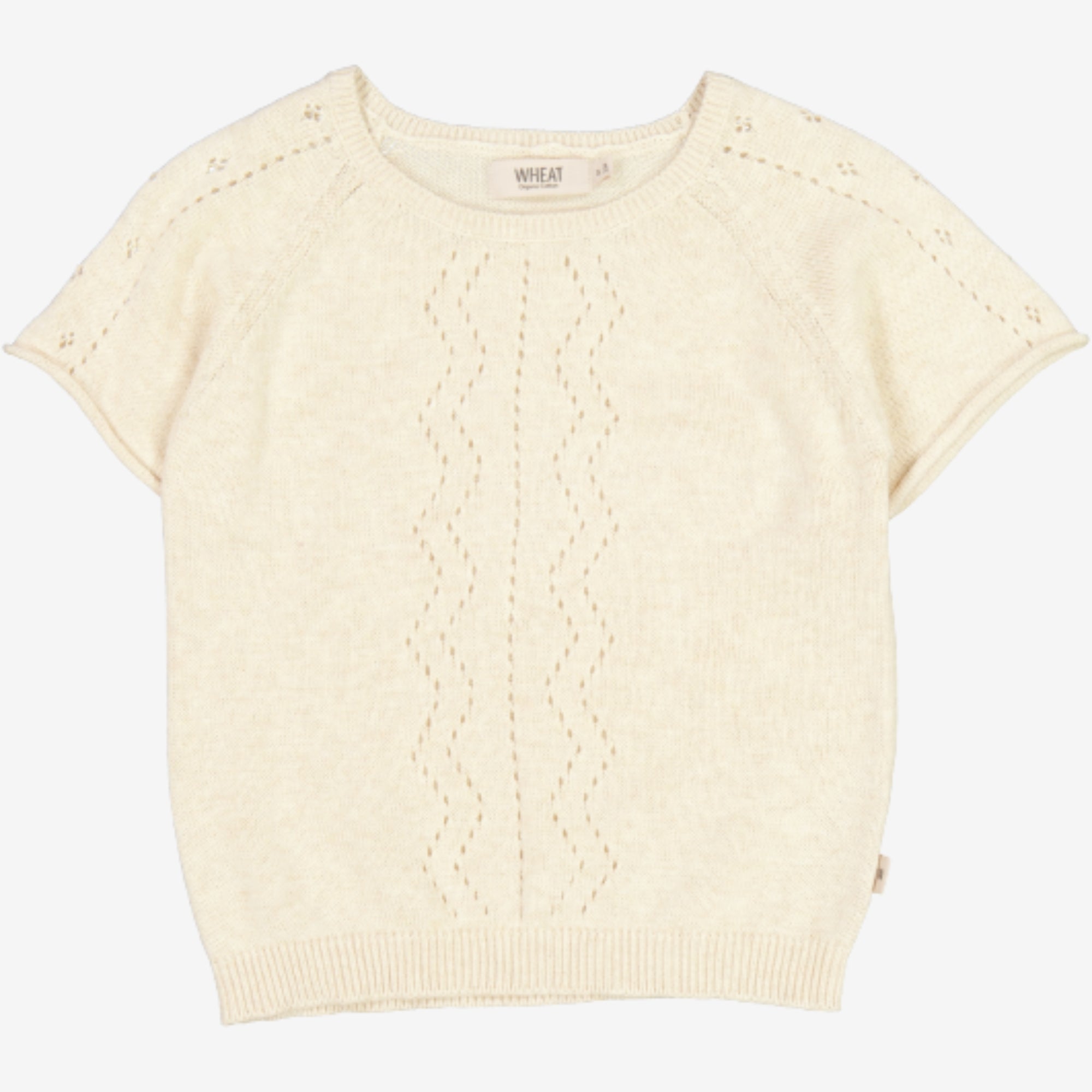 wheat-clothing-knit-top-bella-stricktop-cloud-melange-bio-baumwolle image 1