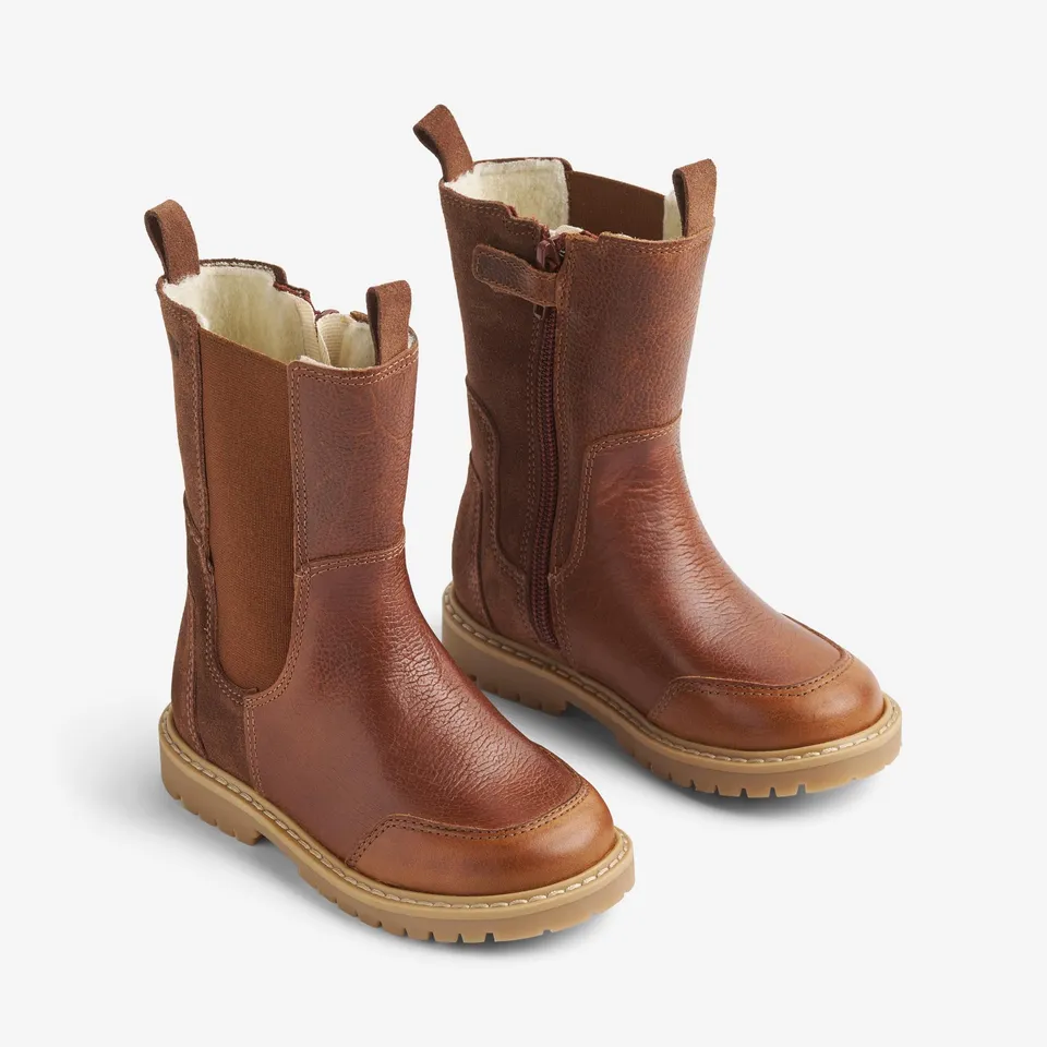 wheat-chelsea-sonni-tex-stiefel-cognac-leder image 1