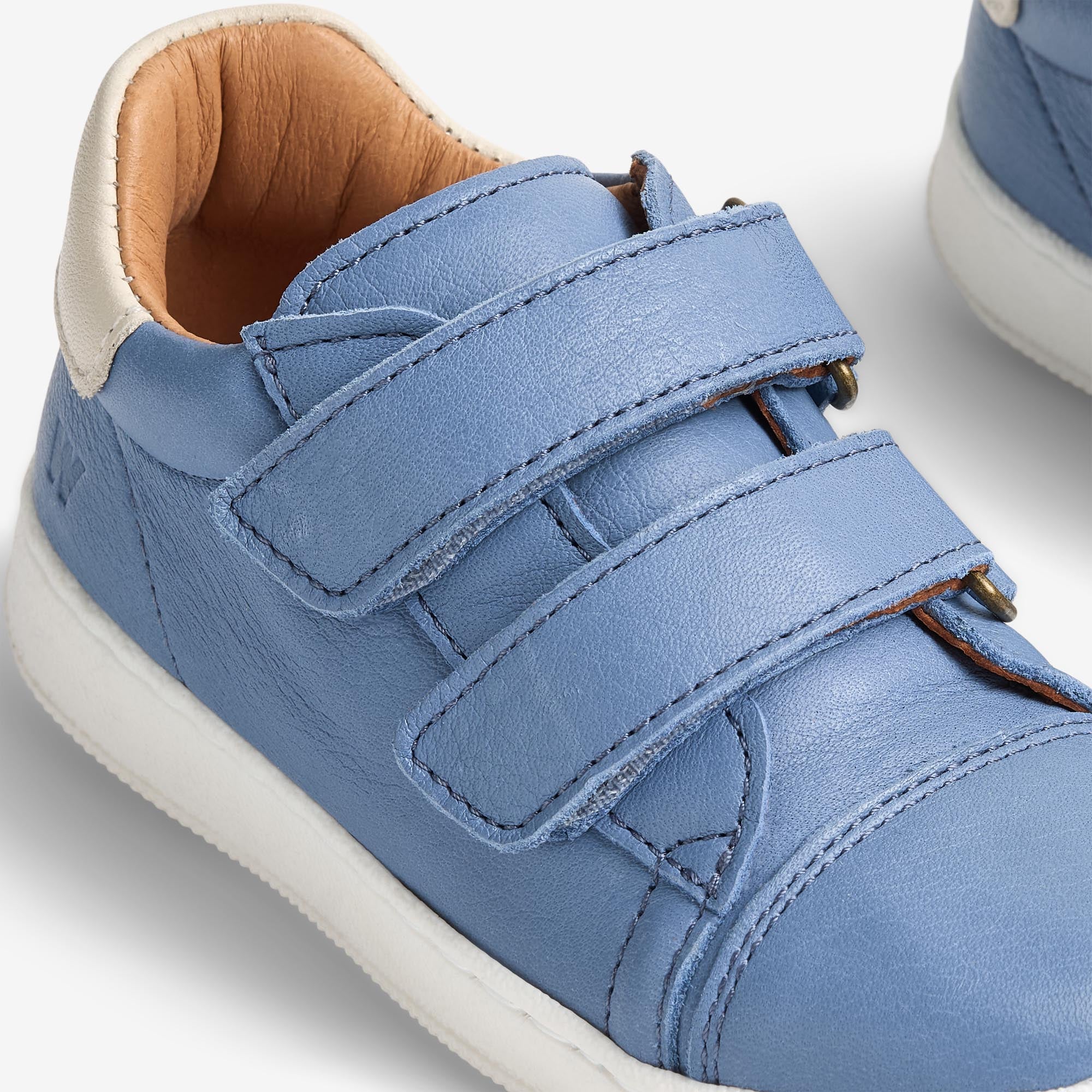 wheat-velo-sneaker-faded-denim-leder-mit-klett image 4