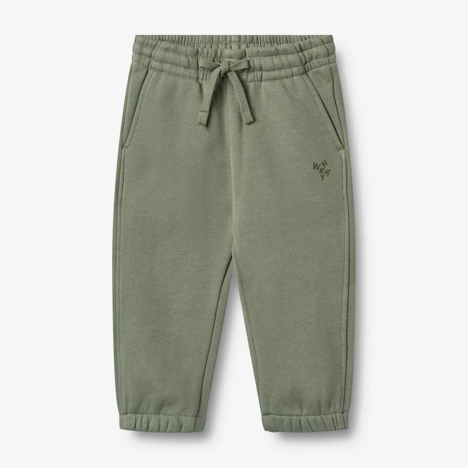 wheat-cruz-sweathose-dusty-green-bio-baumwolle-baby image 1