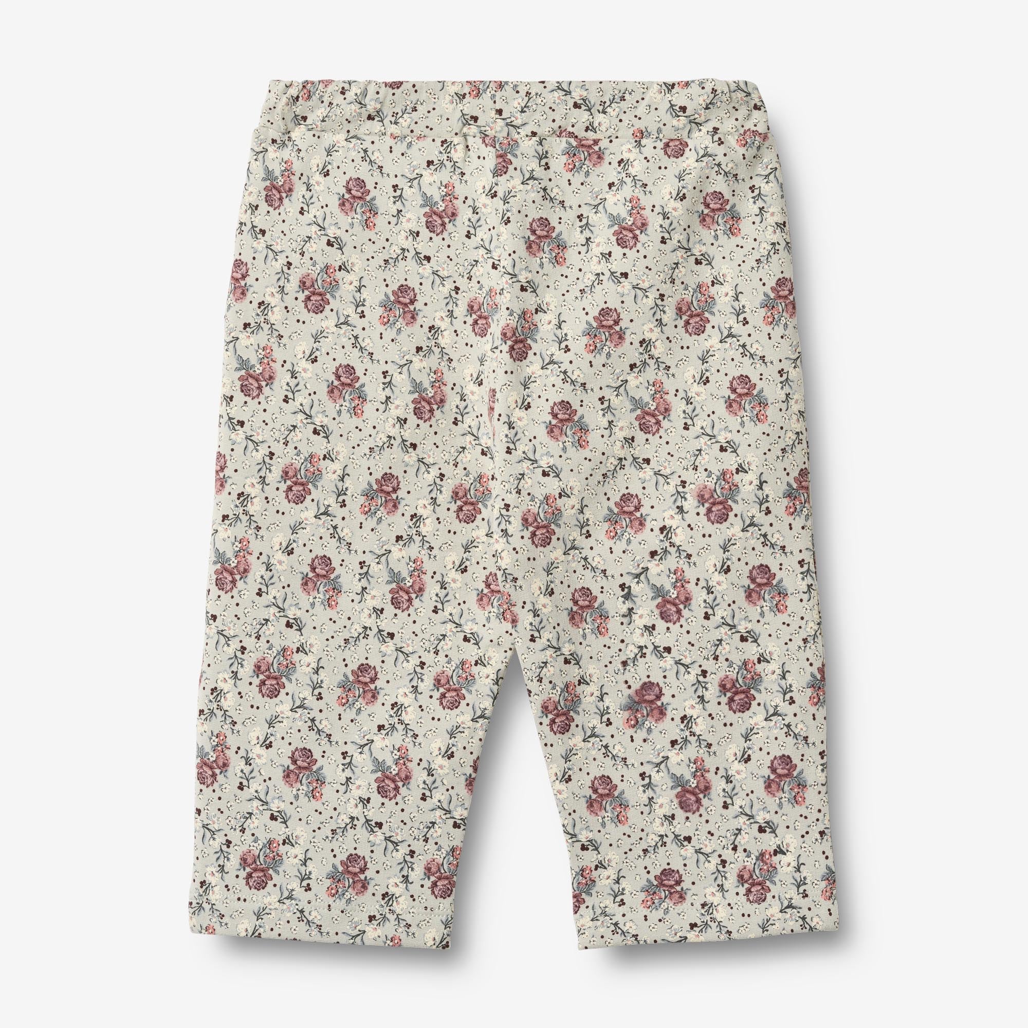 wheat-eline-sweatpants-slightly-green-flowers-babyhose-bio image 2