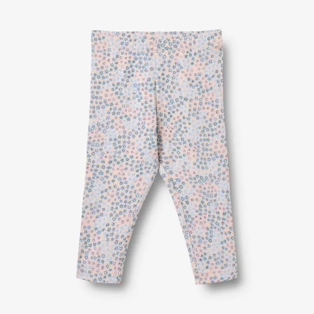 wheat-jersey-leggings-jules-baby-leggings-powder-blue-flowers-bio image 1