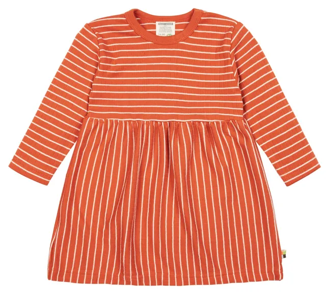 loud-proud-classics-kleid-derby-rib-m-dchenkleid-cinnamon-gestreift image 1