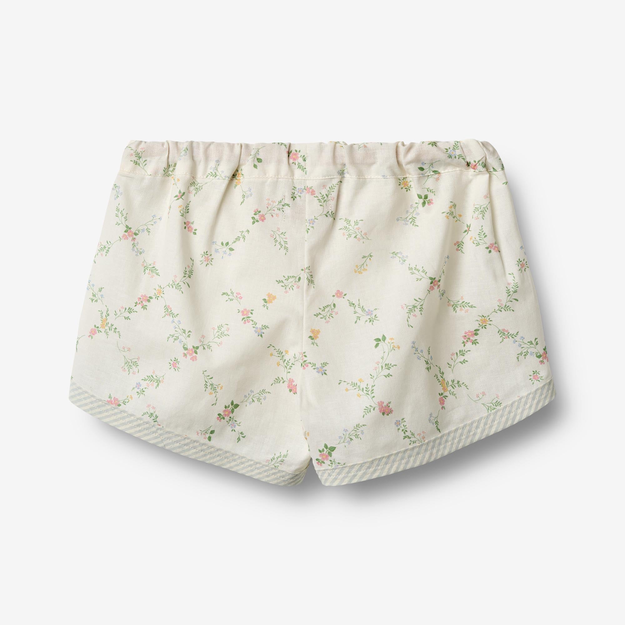 wheat-inger-shorts-kindershorts-ivory-checked-flowers-bio image 2