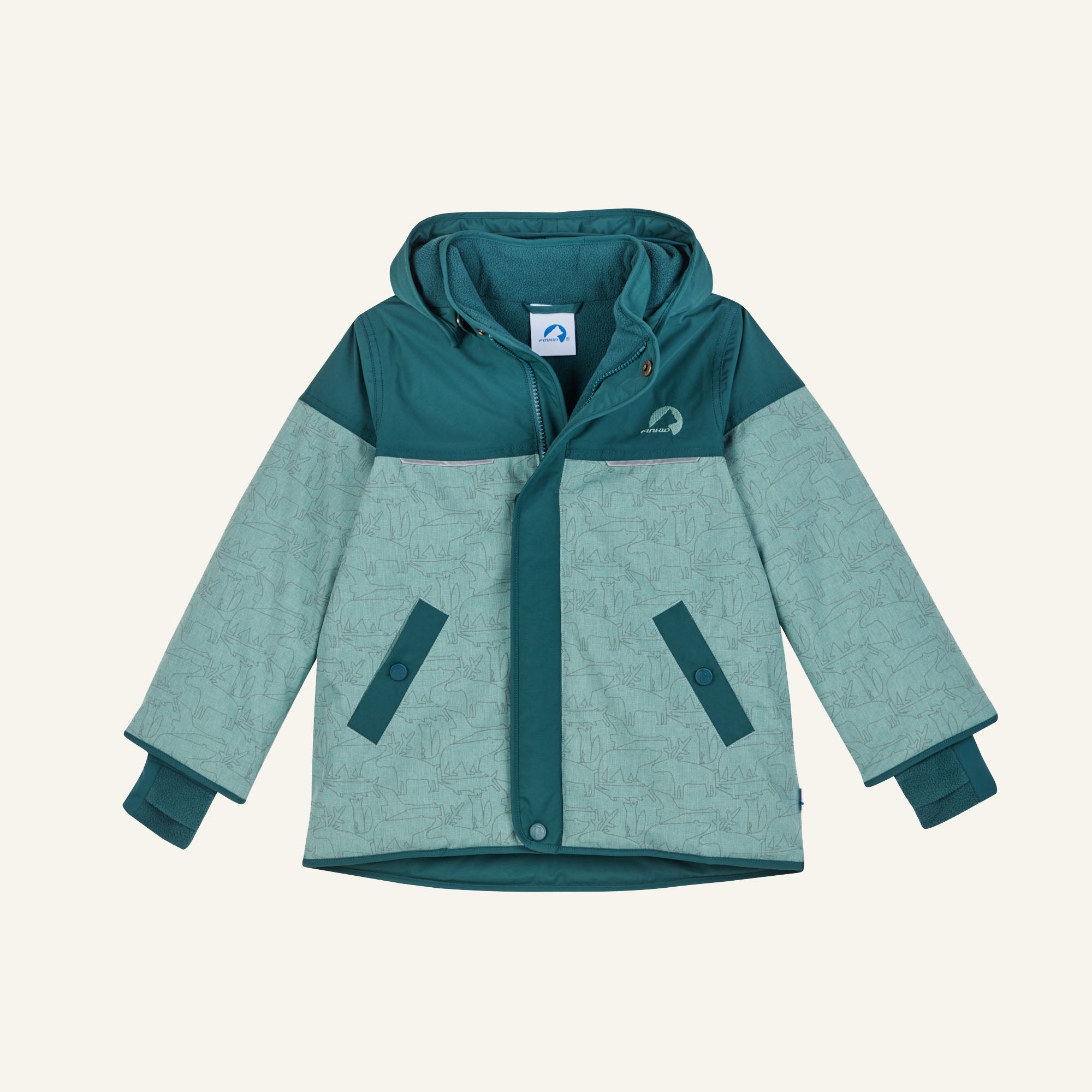 finkid-husky-livo-winterparka-bluestone-denim-wasserdicht image 1