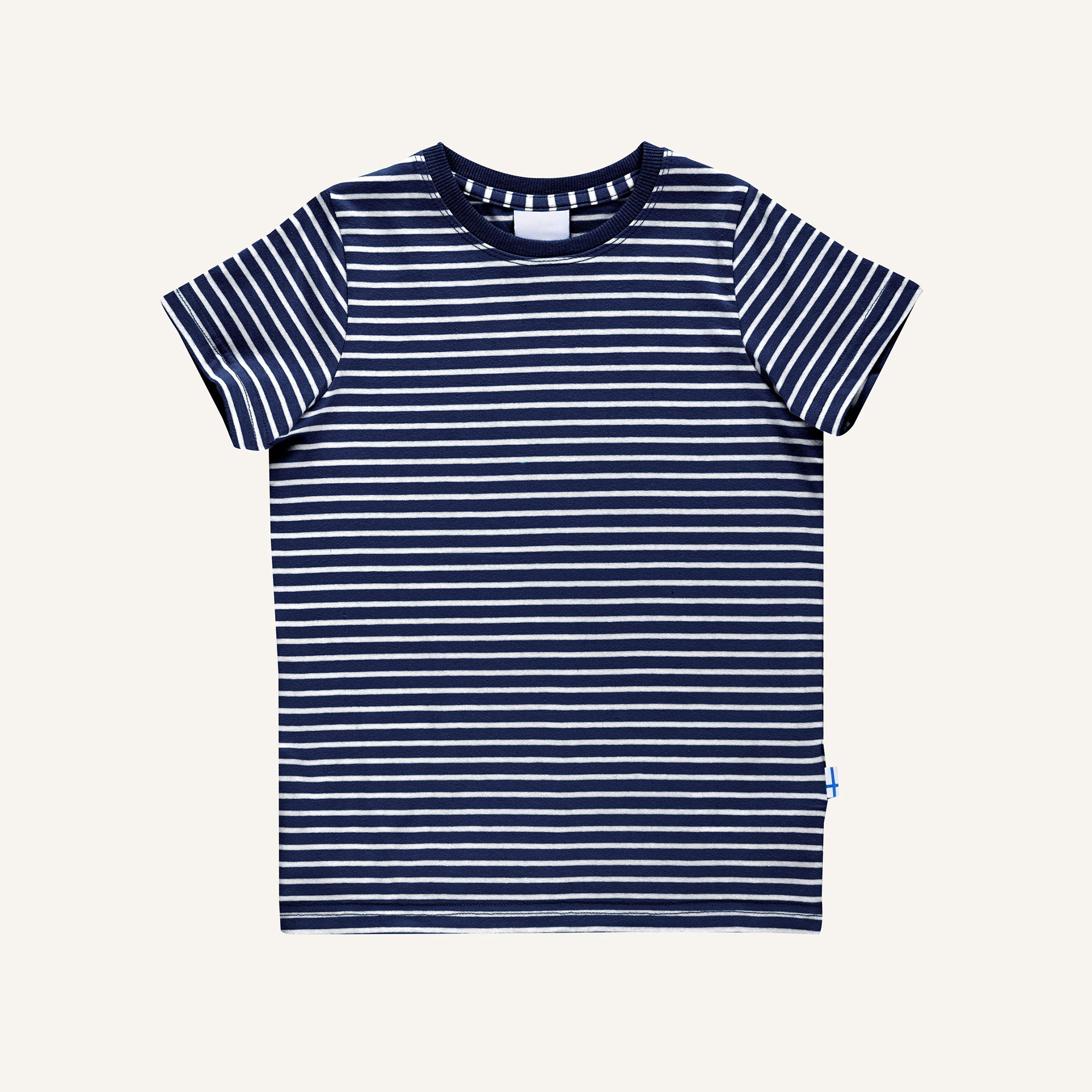 finkid-supi-t-shirt-navy-offwhite-ringelshirt-kinder image 1