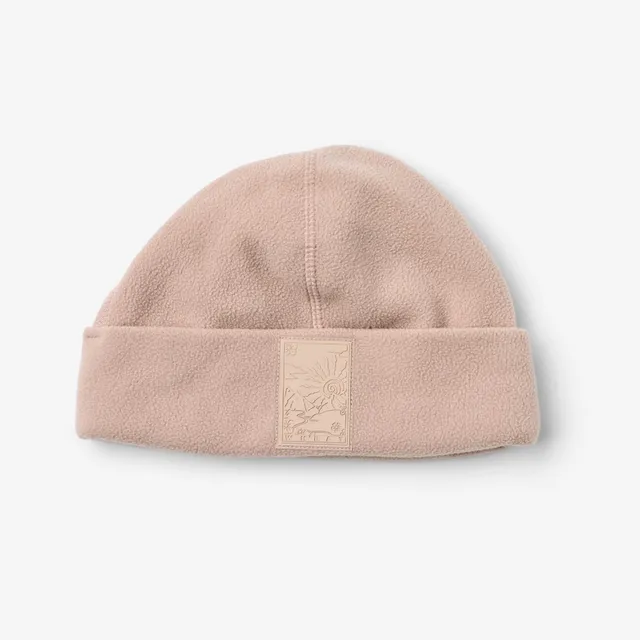 wheat-loloen-kinder-fleece-m-tze-dry-rose-recyclingfleece image 1