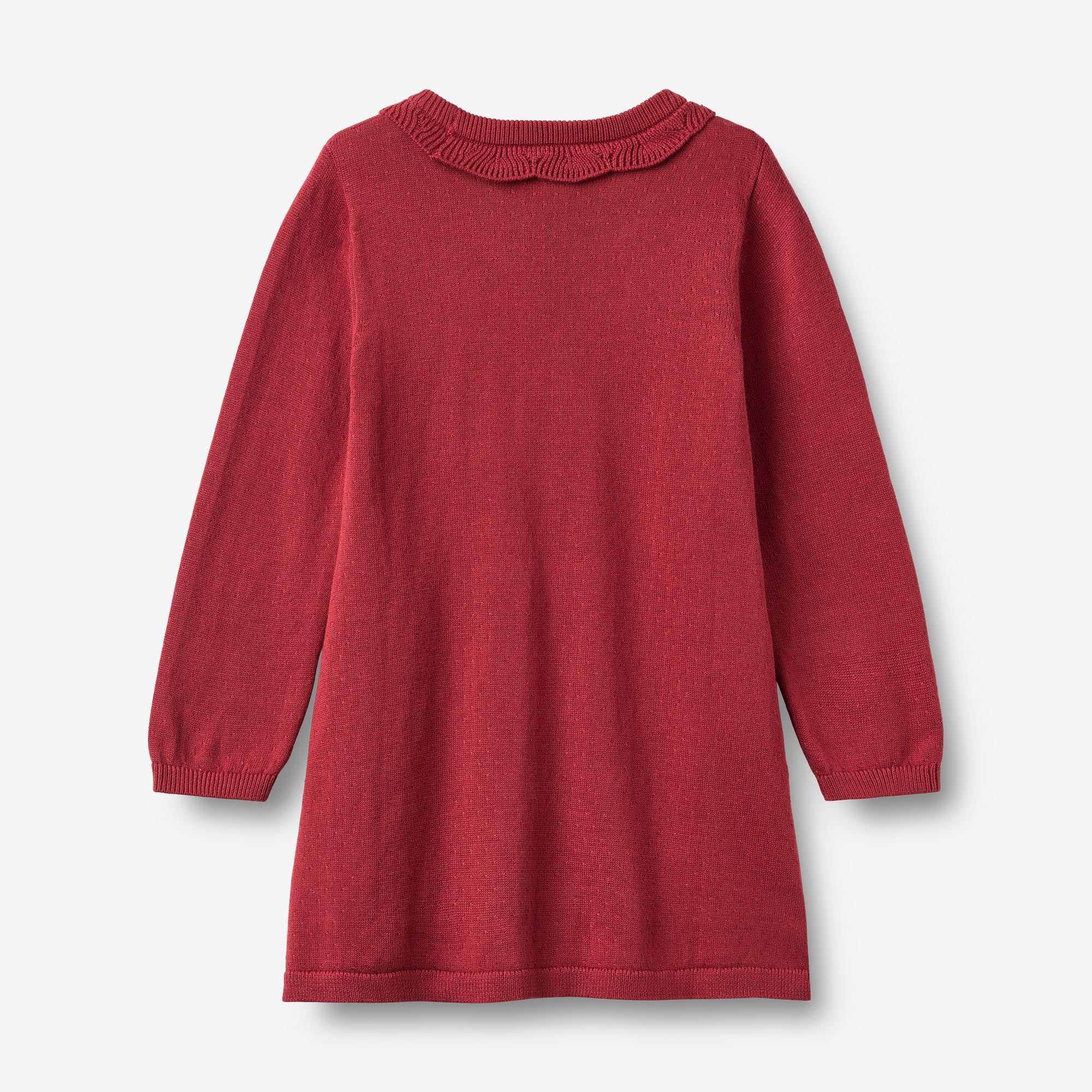 wheat-nannie-strickkleid-m-dchen-red-cherry-bio-baumwolle image 2