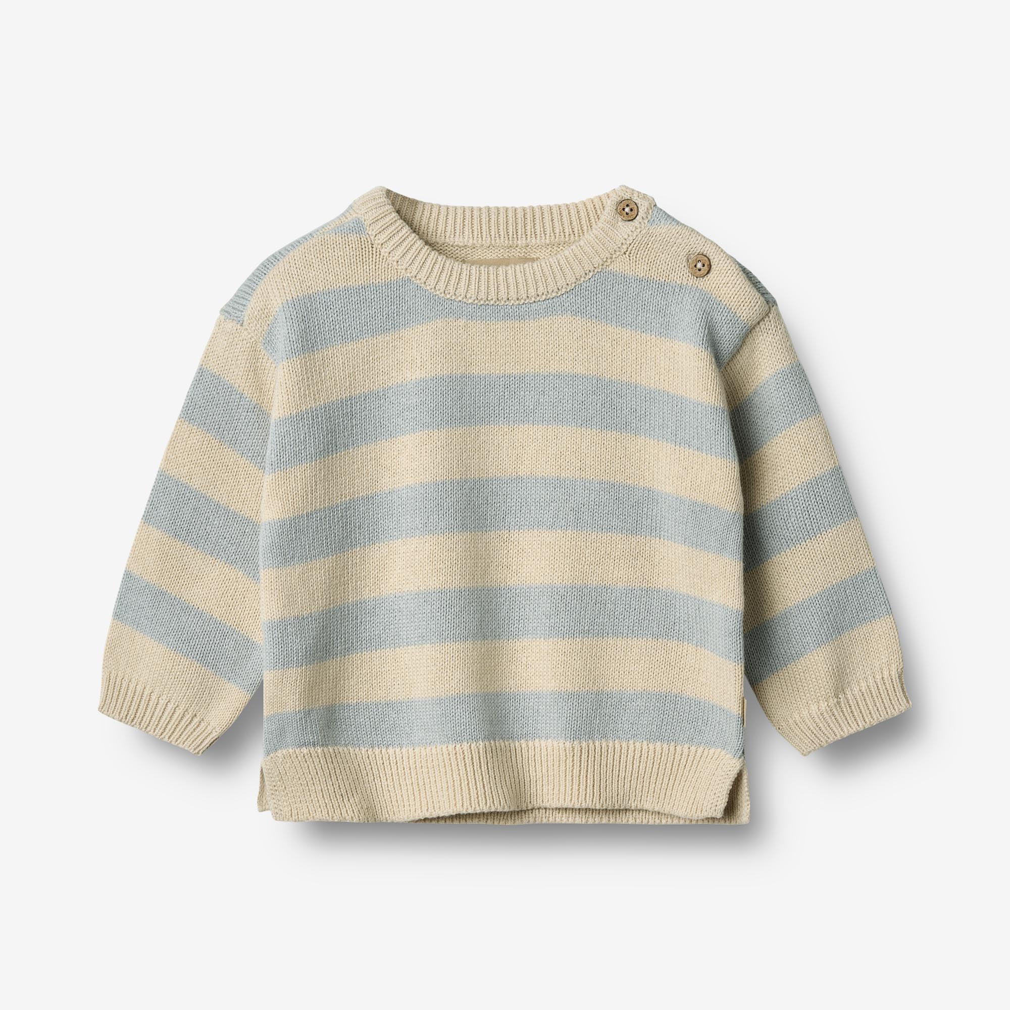 wheat-harlow-pullover-blue-stripe-baby-strickpullover-bio image 1