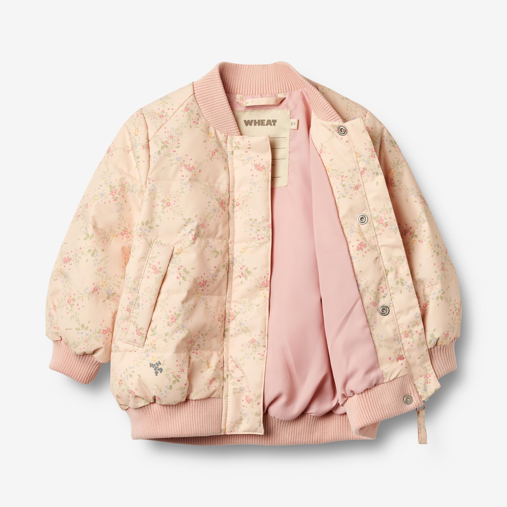 wheat-lotte-puffer-jacke-rose-baby-leichtjacke-blumen image 3