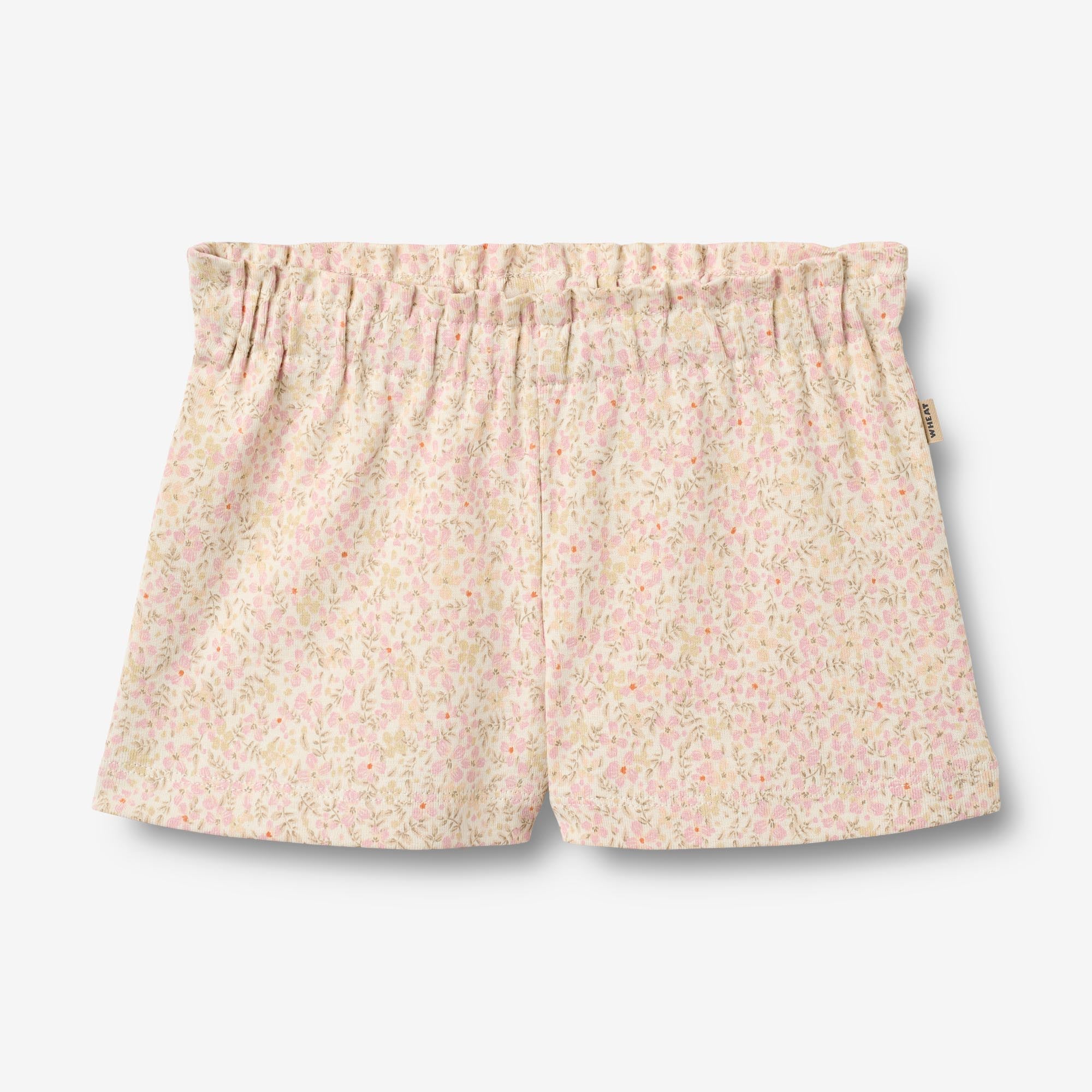 wheat-sandy-shorts-baby-coral-flowers-bio image 1