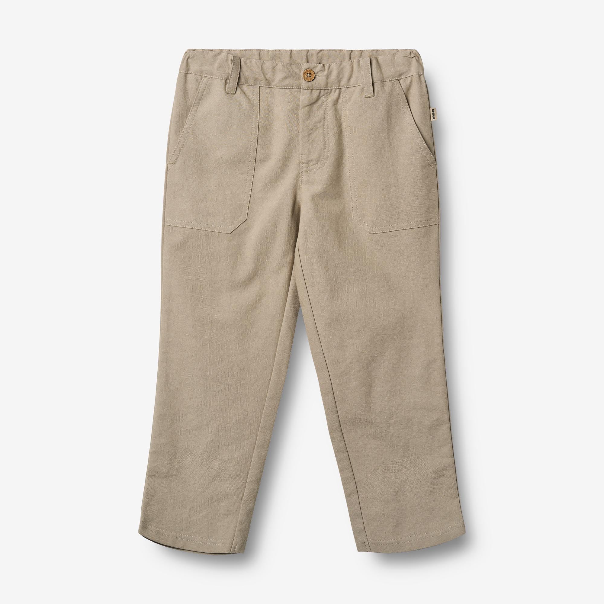 wheat-egon-hose-beige-stone-kinder-bio-baumwolle image 1