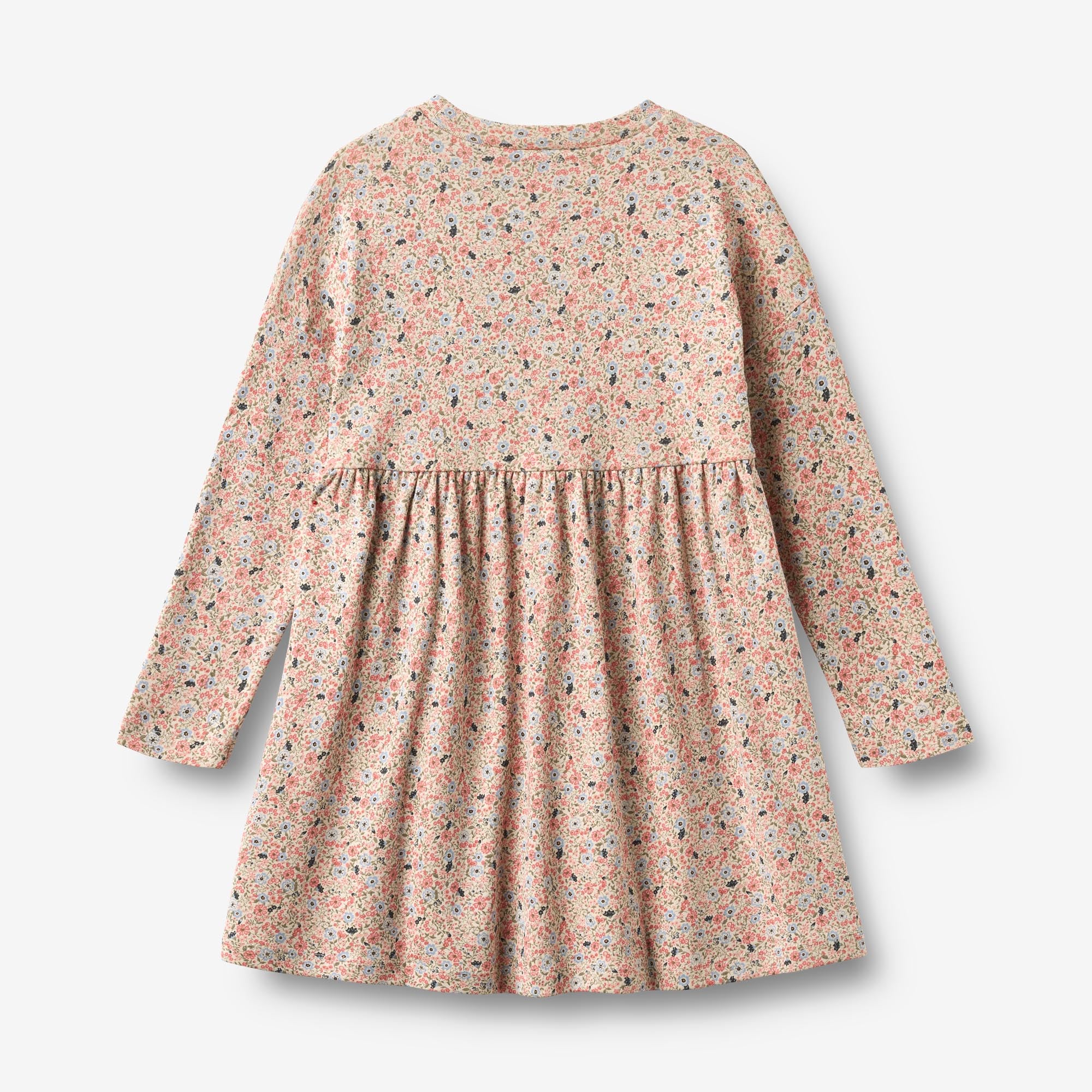 wheat-emmy-langarm-jerseykleid-grey-cloud-flowers-bio-baumwolle image 4