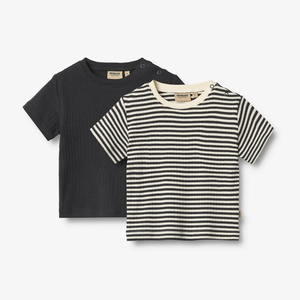 wheat-fabian-t-shirt-2er-bio-baumwolle-navy-rib-stripe image 1