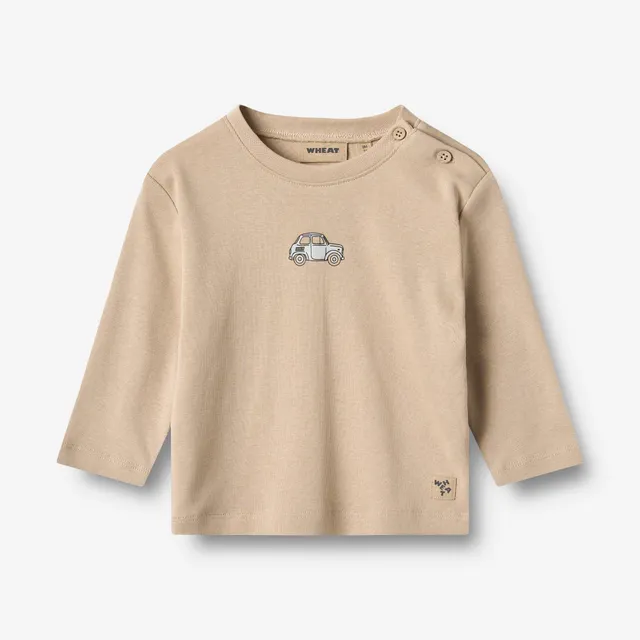 wheat-ray-langarmshirt-warm-sand-baby-bio image 1