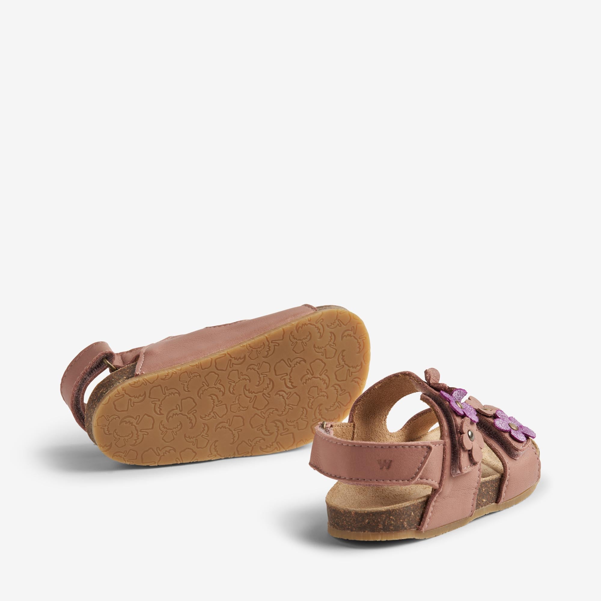 wheat-clare-flowers-sandale-leder-old-rose-klett image 2