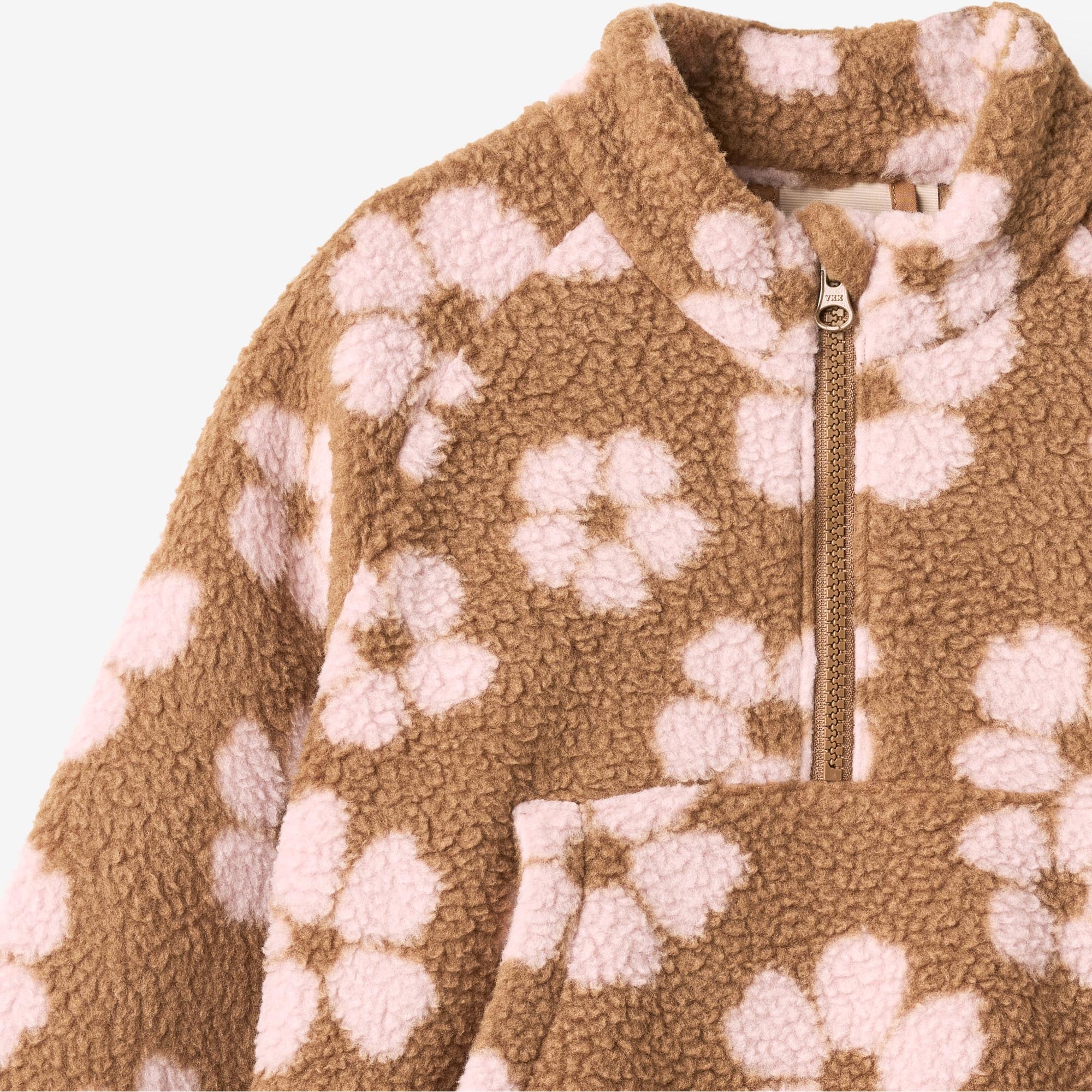 wheat-moon-fleece-anorak-warm-hazel-flowers-recycling-fleece image 3