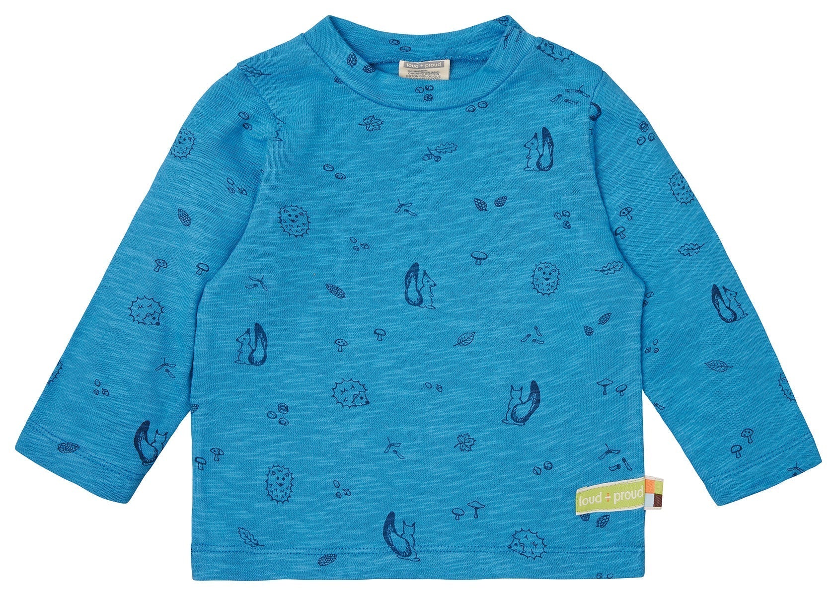 loud-proud-classics-shirt-slub-azur-langarm-waldmotiv image 1