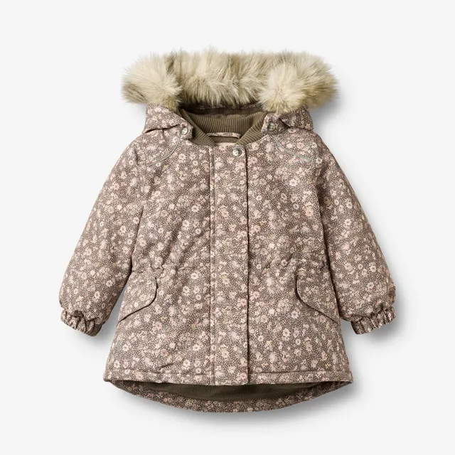 wheat-mathilde-jacke-winterjacke-m-dchen-dry-wood-snow-flowers image 1