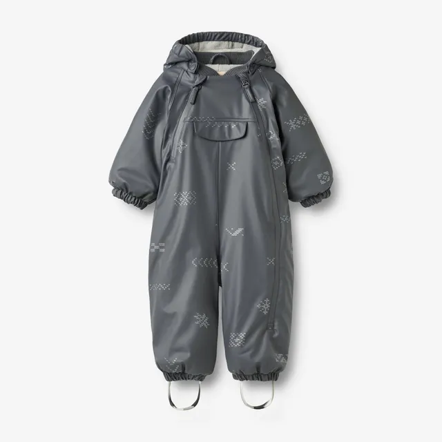 wheat-evig-wintersuit-reflective-jacquard-baby-schneeanzug-warm image 1