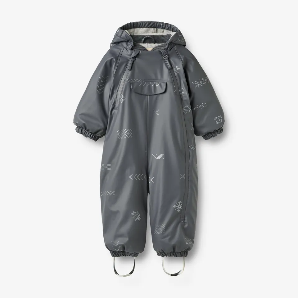 wheat-evig-wintersuit-reflective-jacquard-baby-schneeanzug-warm image 1