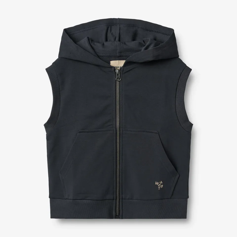 wheat-outerwear-sweat-gilet-w-carl-sweatweste-navy-bio-baumwolle image 1
