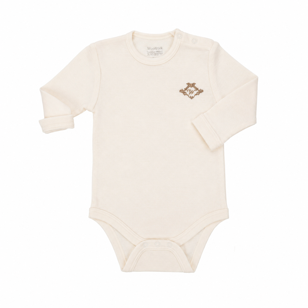 woolrex-baby-body-merinowolle-langarm-creme-6-12-monate image 2
