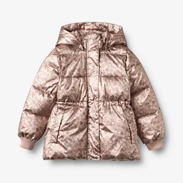 wheat-eli-pufferjacke-golden-flowers-wasserdicht-recycelt image 1