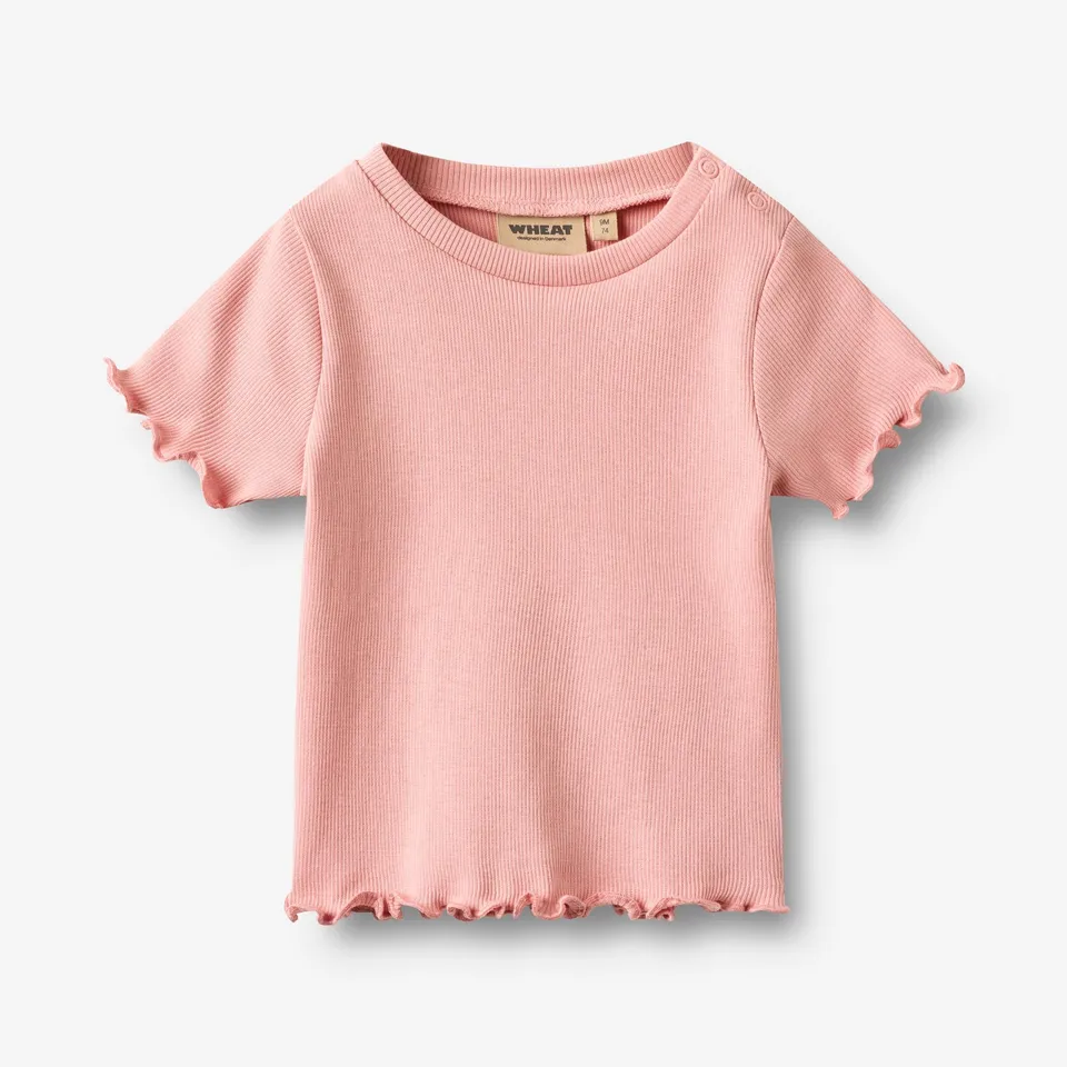 wheat-alicia-t-shirt-baby-rose-bio-baumwolle-ripp image 1