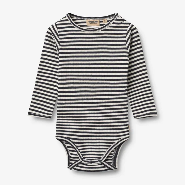 wheat-berti-body-navy-rib-stripe-bio-baumwolle-langarm image 1