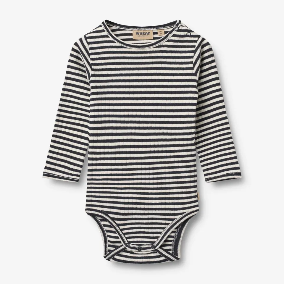 wheat-berti-body-navy-rib-stripe-bio-baumwolle-langarm image 1