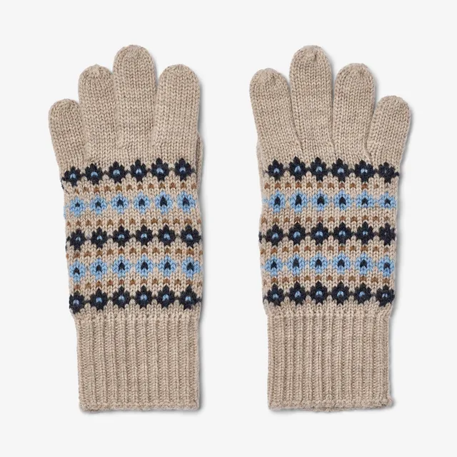 wheat-bobbe-fingerhandschuhe-warm-sand-melange-merino-2 image 1