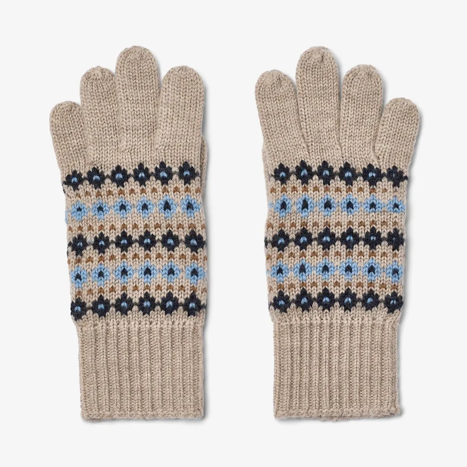 wheat-bobbe-fingerhandschuhe-warm-sand-melange-merino-2 image 1