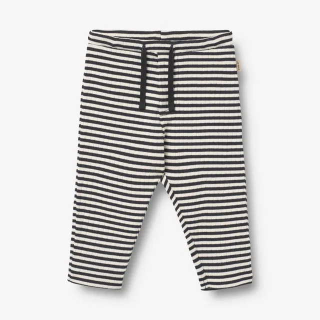 wheat-manfred-jersey-pants-babyhose-navy-rib-stripe-bio image 1