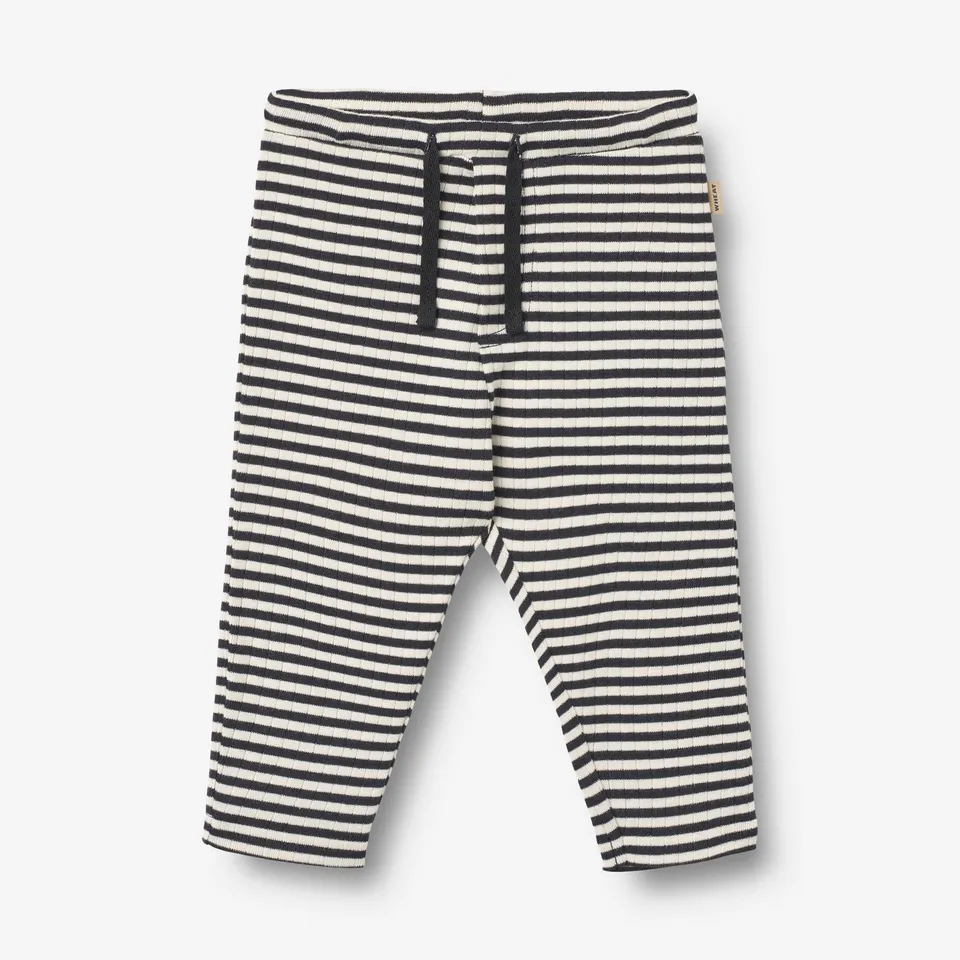 wheat-manfred-jersey-pants-babyhose-navy-rib-stripe-bio image 1