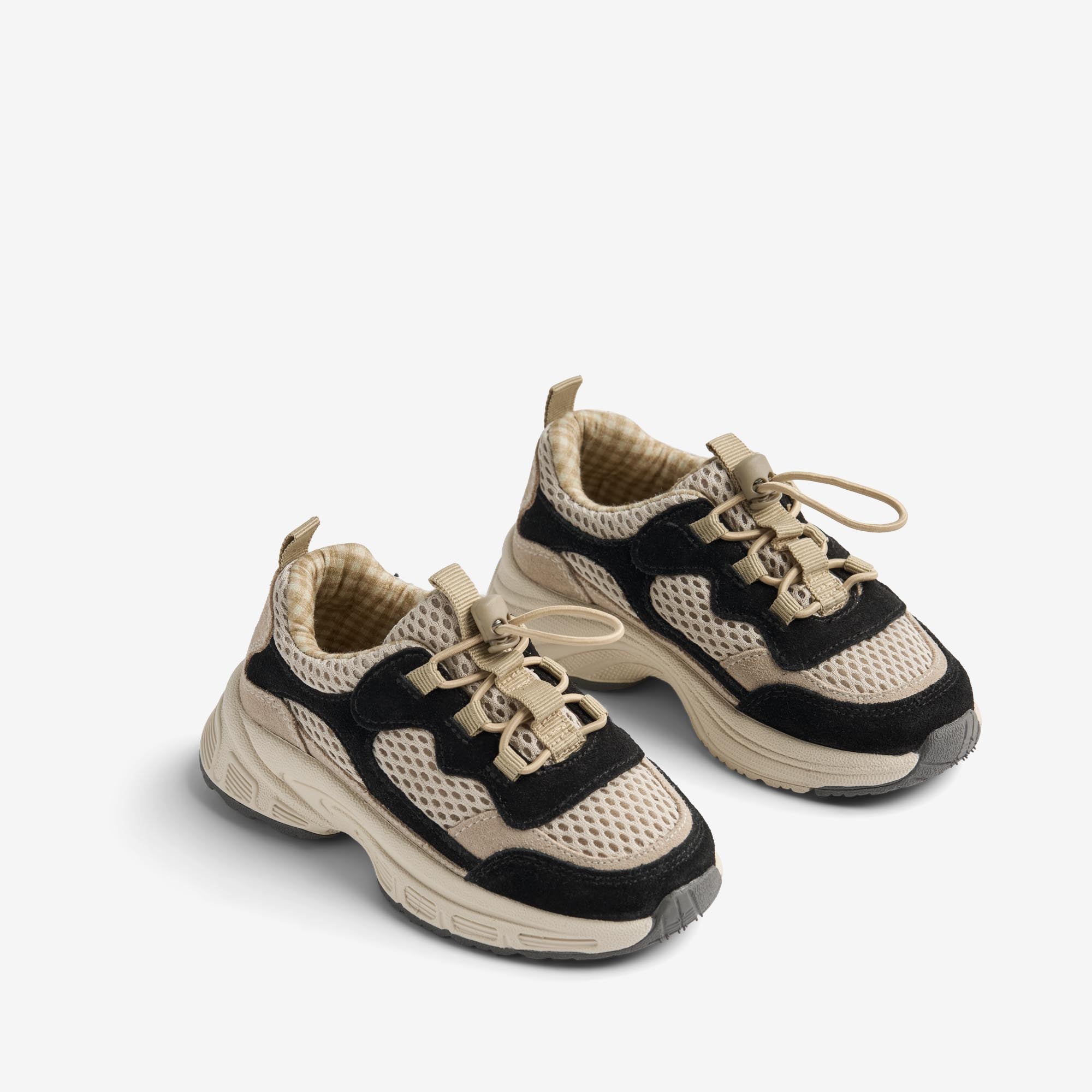 wheat-arthur-sneaker-schwarz-beige-turnschuhe-mesh image 1