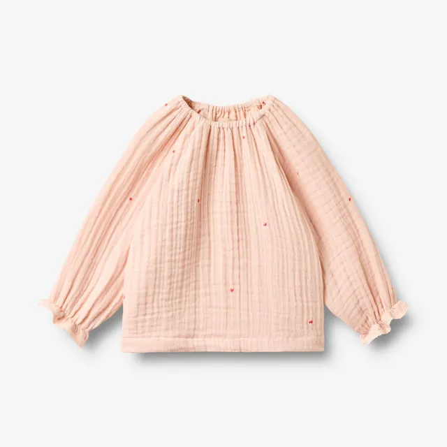 wheat-blouse-merle-bluse-powder-hearts-bio-baumwolle-langarm image 1